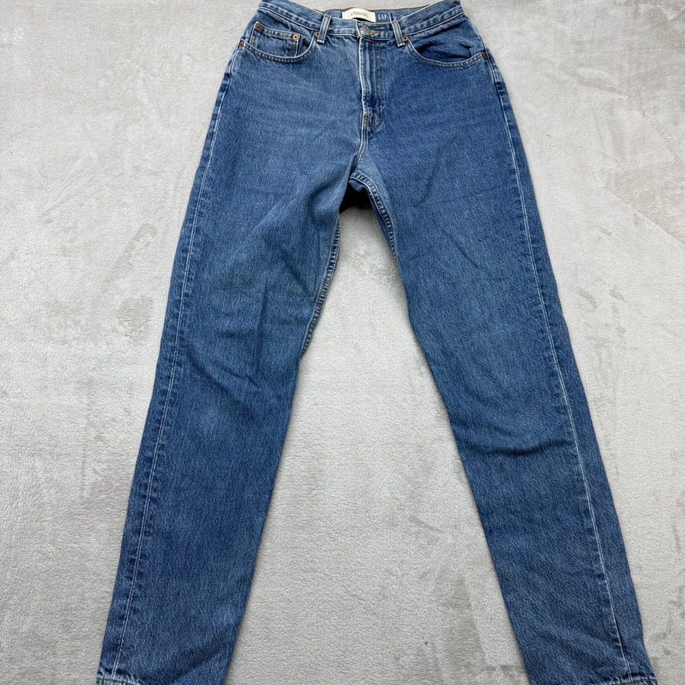 Vintage Gap Jeans Women's 10 Long Classic Fit Blue High Waisted Cotton Y2K Denim